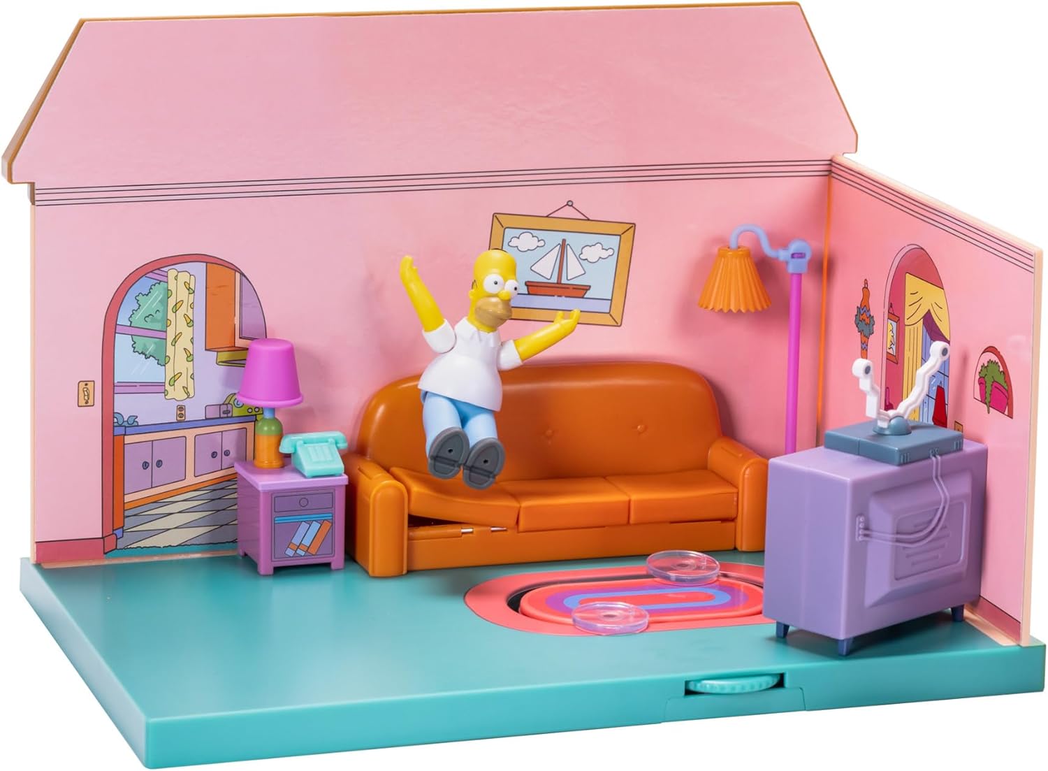 The Simpsons Living Room Diorama House Playset 4+