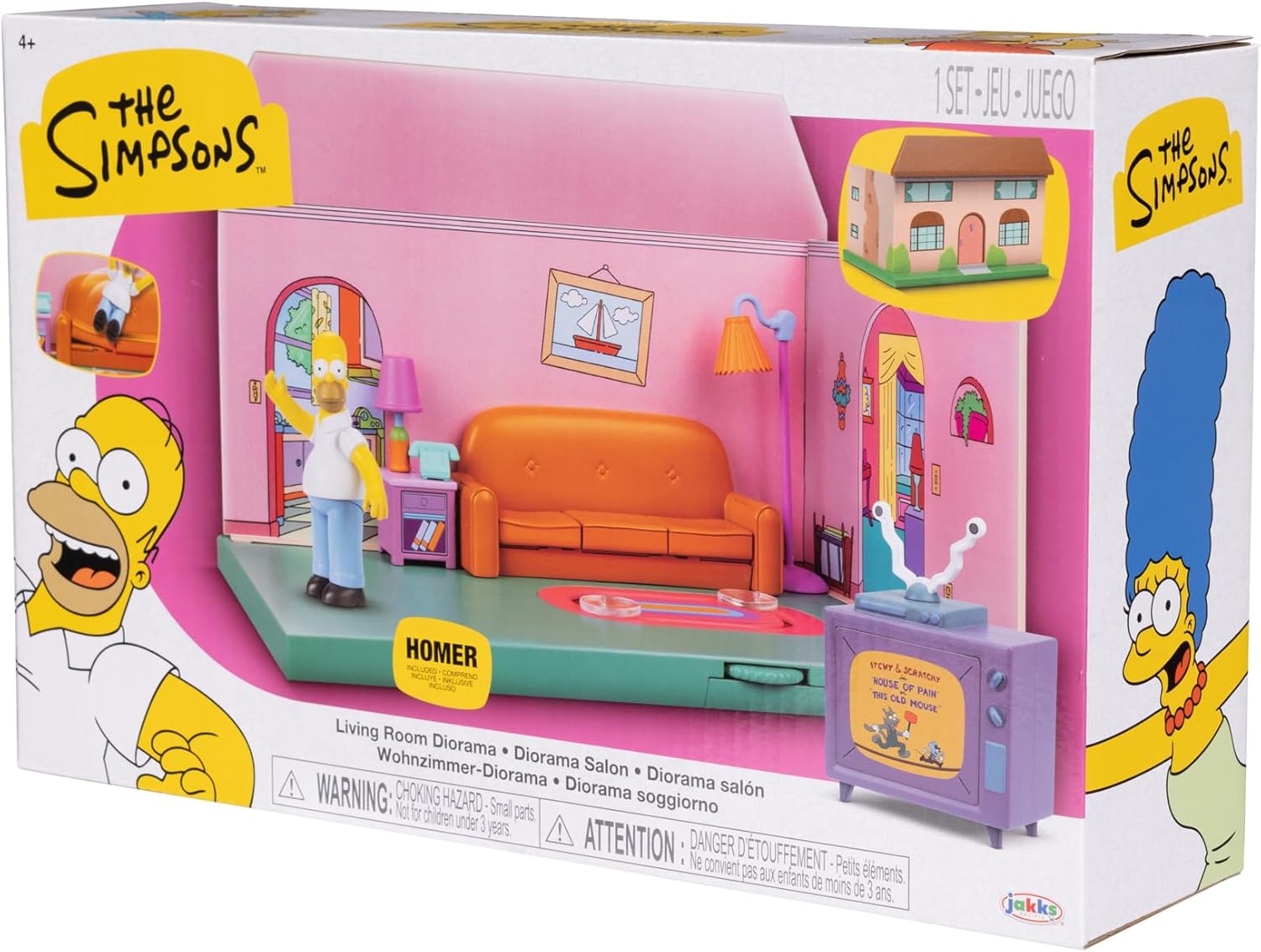 The Simpsons Living Room Diorama House Playset 4+