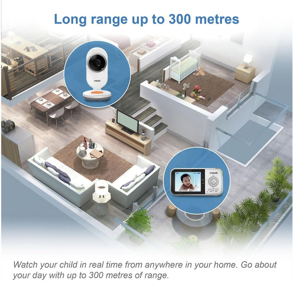 VTech Full 2.8inch Colour Video Baby Monitor Night Light