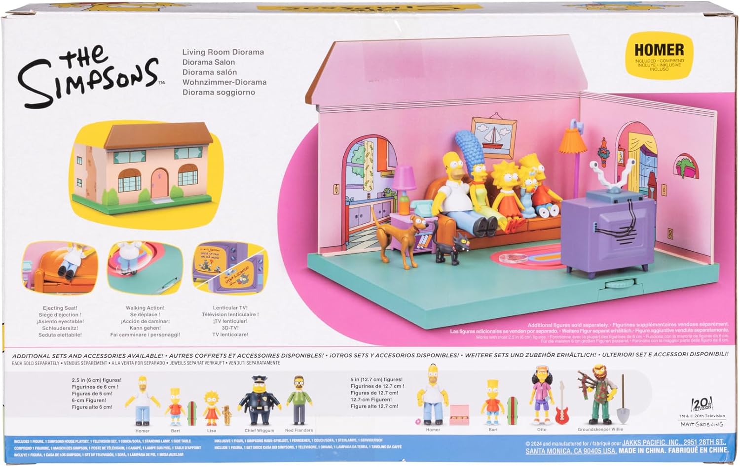 The Simpsons Living Room Diorama House Playset 4+