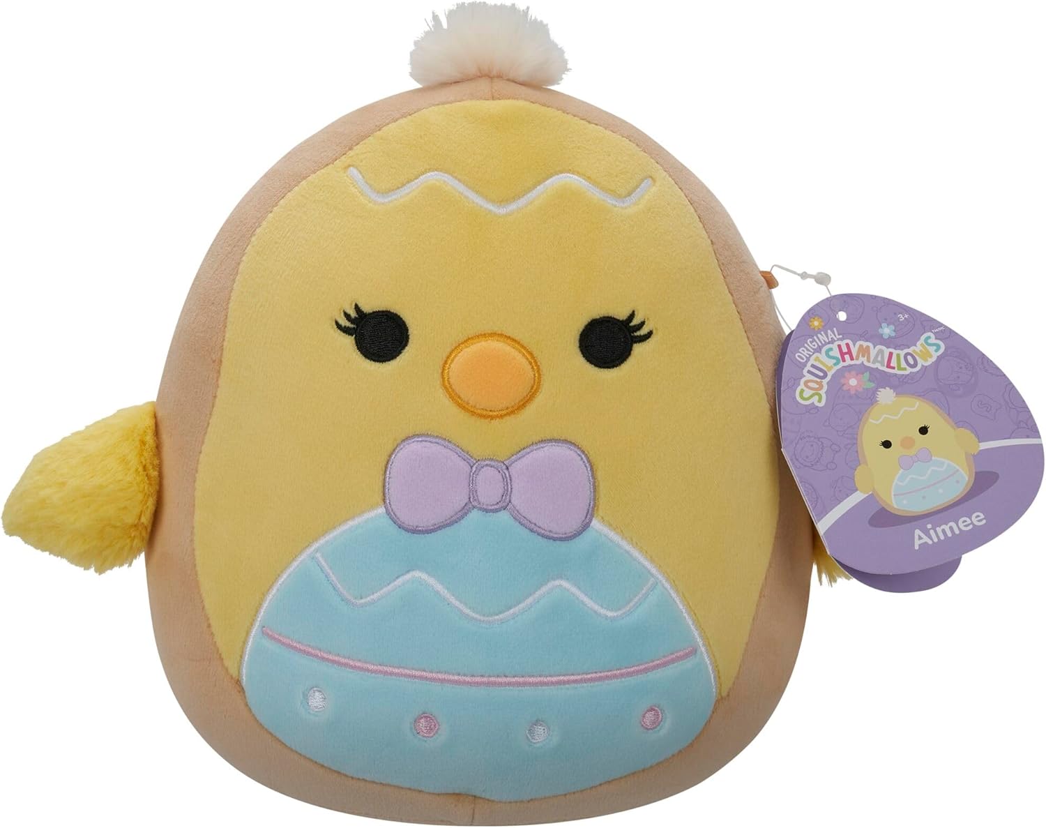 Squishmallows Original 7.5-Inch Aimee the Yellow Chick Cookie