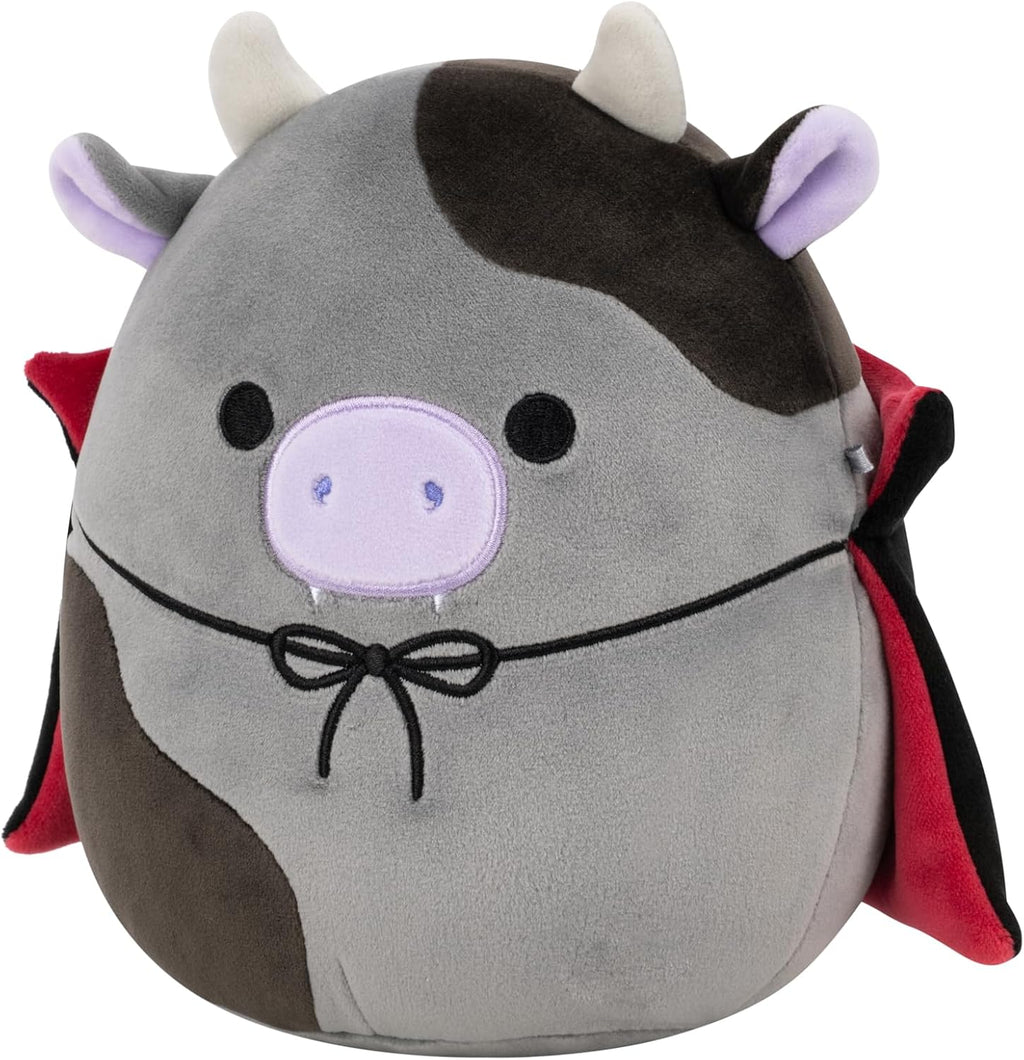 Squishmallows Original 7.5-Inch Bridgette the Grey and Black Cow