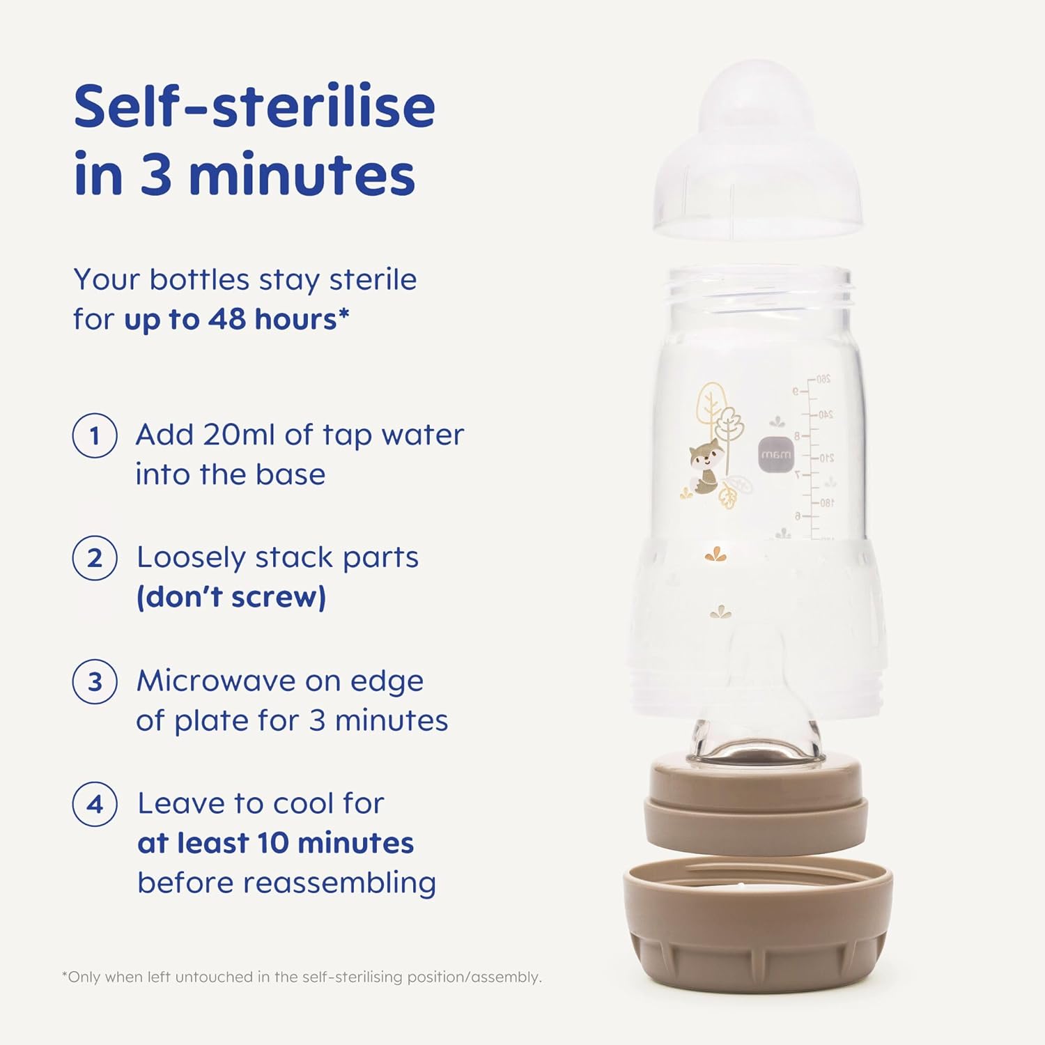 MAM Easy Start Anti-Colic Baby Bottles (3 Pack)