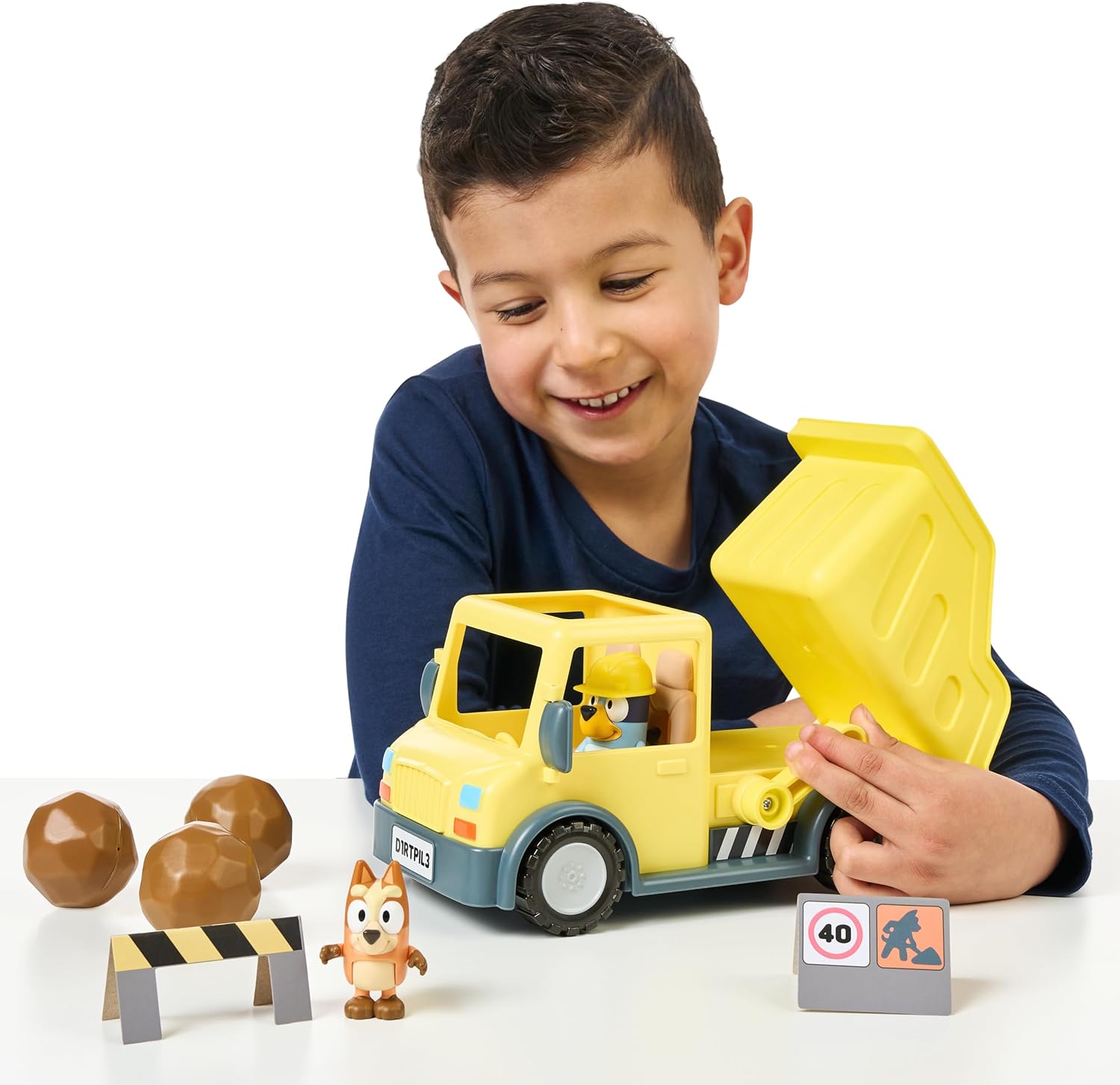 Bluey Dump Truck, With Load and Unload Feature