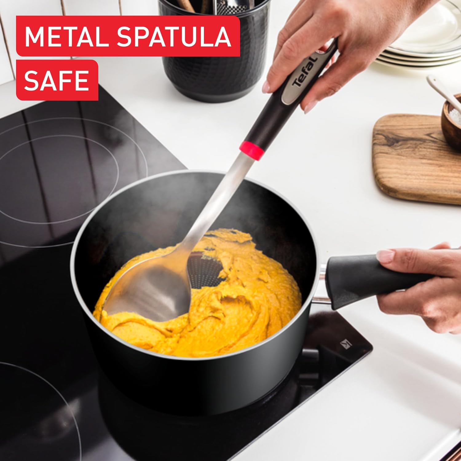 Titanium Essential Frying Pans & Saucepan 4pc Set