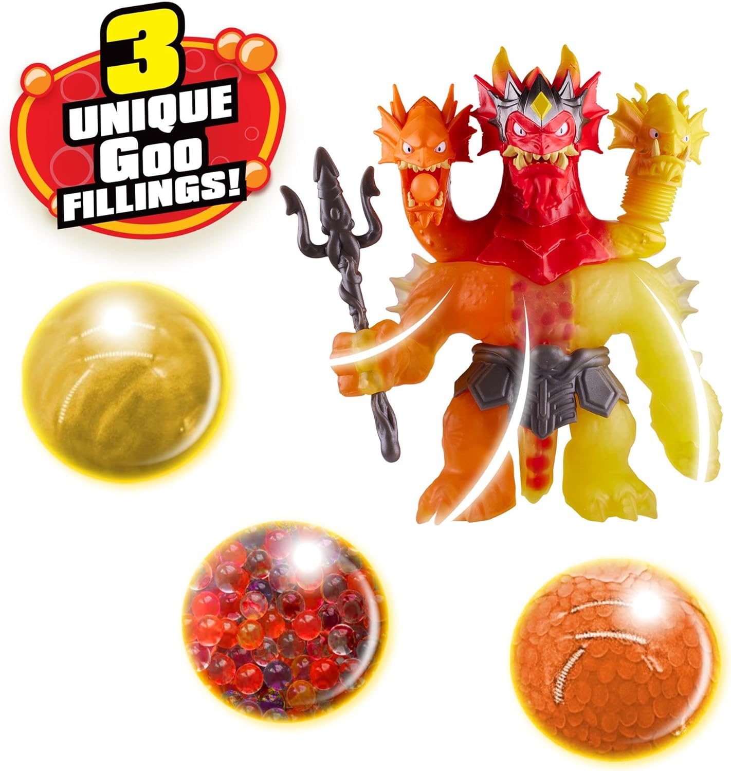 Heroes of Goo Jit Zu Stretch Strikers King Hydra Figure 4+