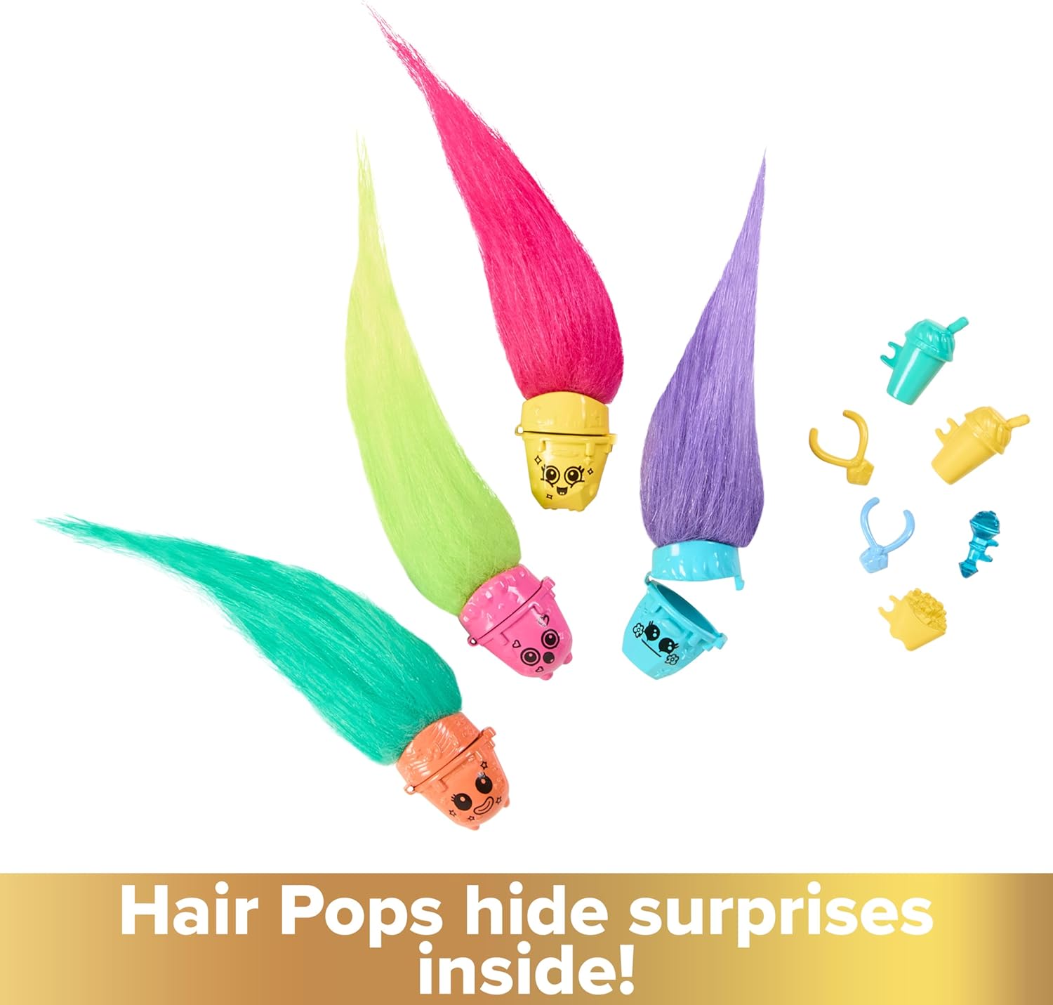Mattel DreamWorks Trolls Band Together Toys, Mount Rageous Playset 25+ Accessories, 4 Hair Pops