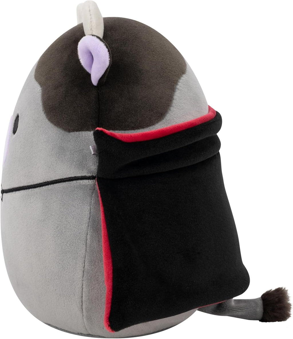 Squishmallows Original 7.5-Inch Bridgette the Grey and Black Cow