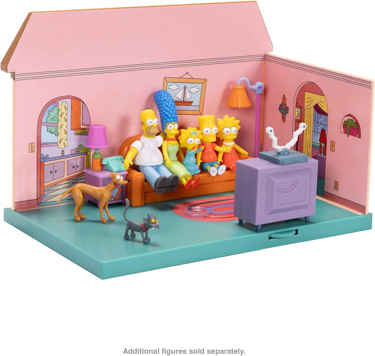 The Simpsons Living Room Diorama House Playset 4+