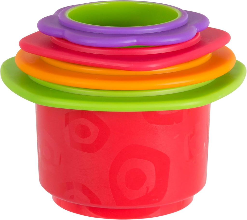 Playgro Toy Chewy Stack And Nest Cups Stackable Bath Toy 9m+