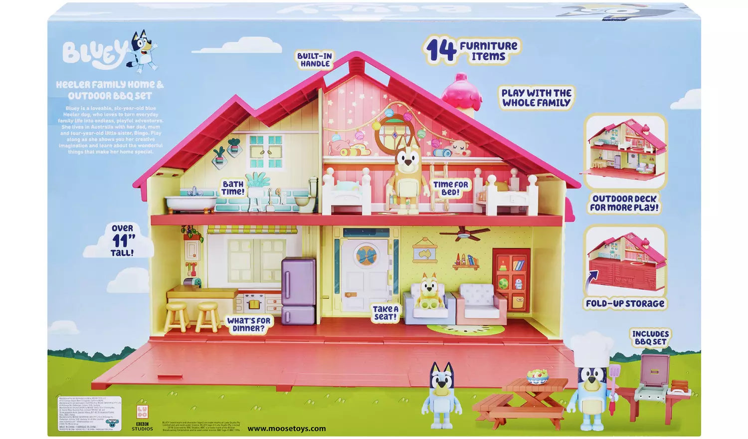 Bluey Healer Family Home And BBQ Playset