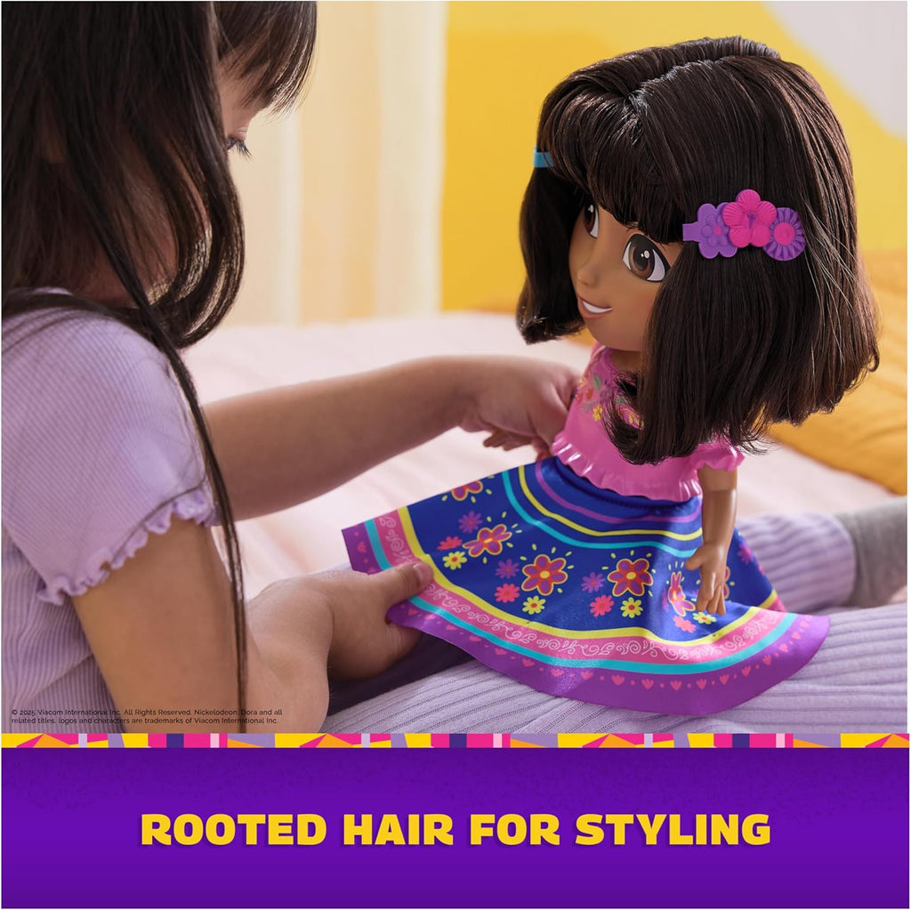 Dora, Dance with Me Dora, Interactive Dancing Doll with 2 Skirts 3+