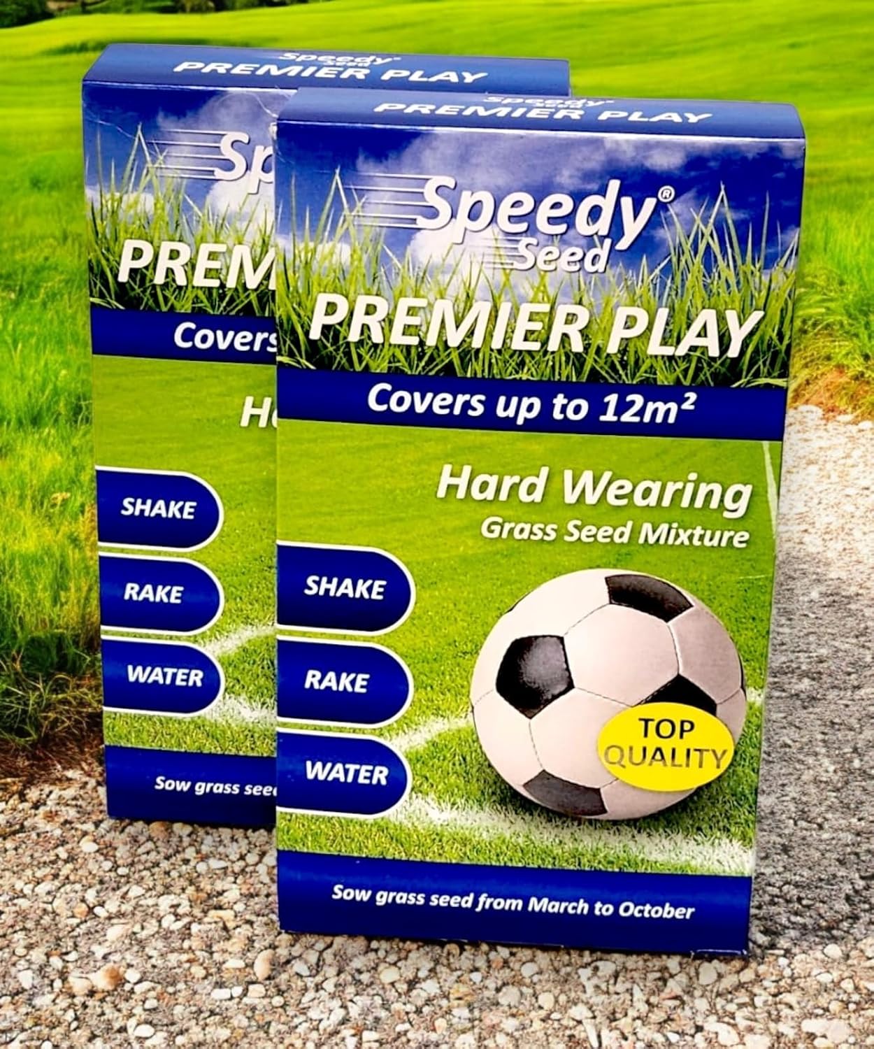 Speedy Seed Premier Play Hard Wearing Grass Seed 200g (2 Pack)