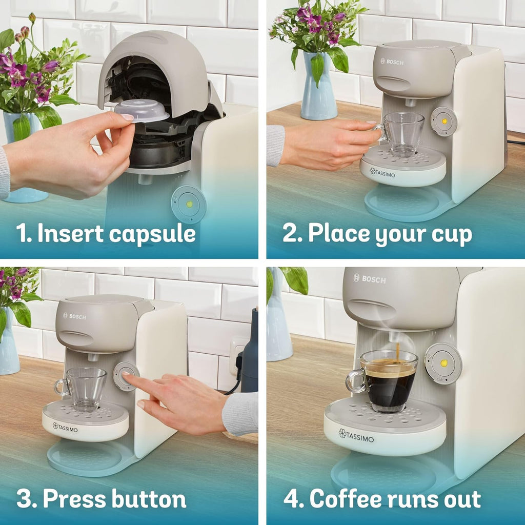 Tassimo by Bosch Finesse Friendly Pod Coffee Machine - Cream