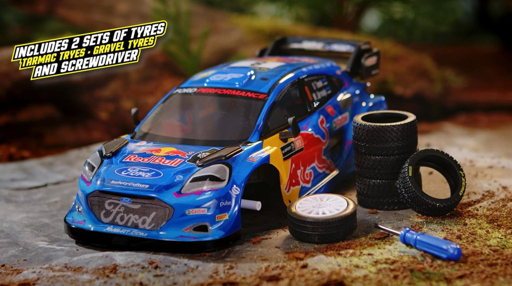 Nikko RC Rally Series M-Sport Red Bull Ford Puma Hybrid Rally1 #8 Tanak Remote Control Car 6+