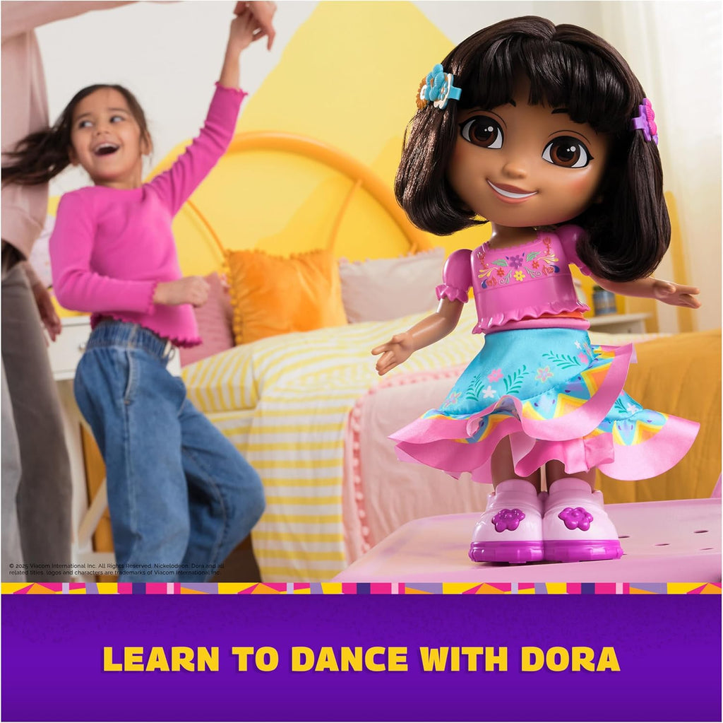 Dora, Dance with Me Dora, Interactive Dancing Doll with 2 Skirts 3+