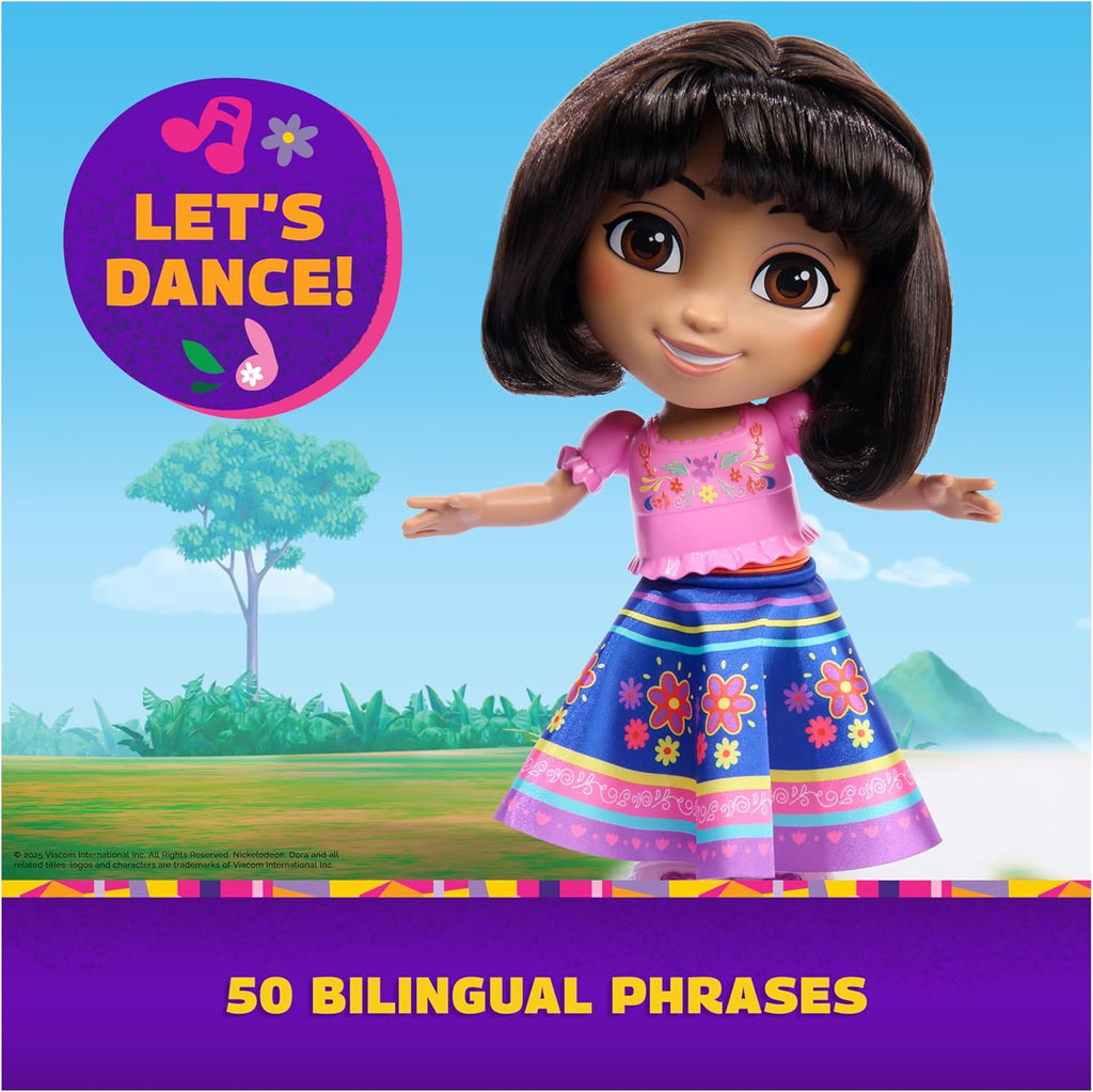 Dora, Dance with Me Dora, Interactive Dancing Doll with 2 Skirts 3+