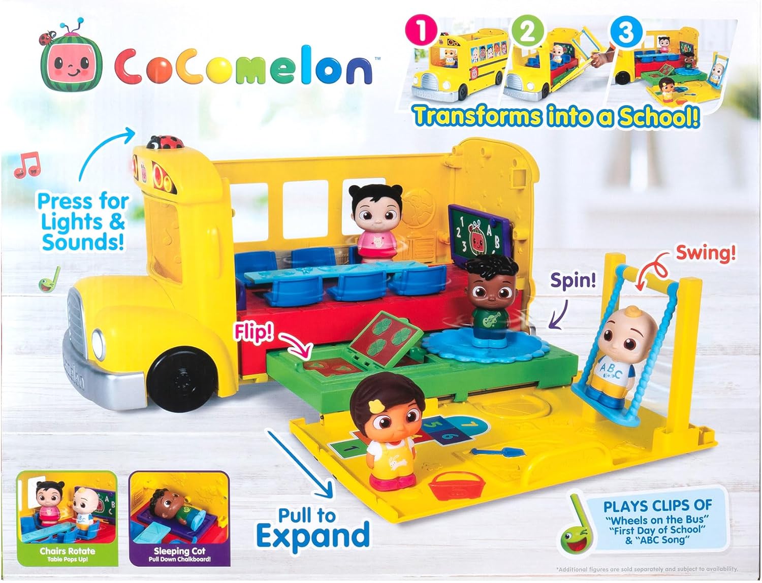 CoComelon Transforming School Time Bus 18m+