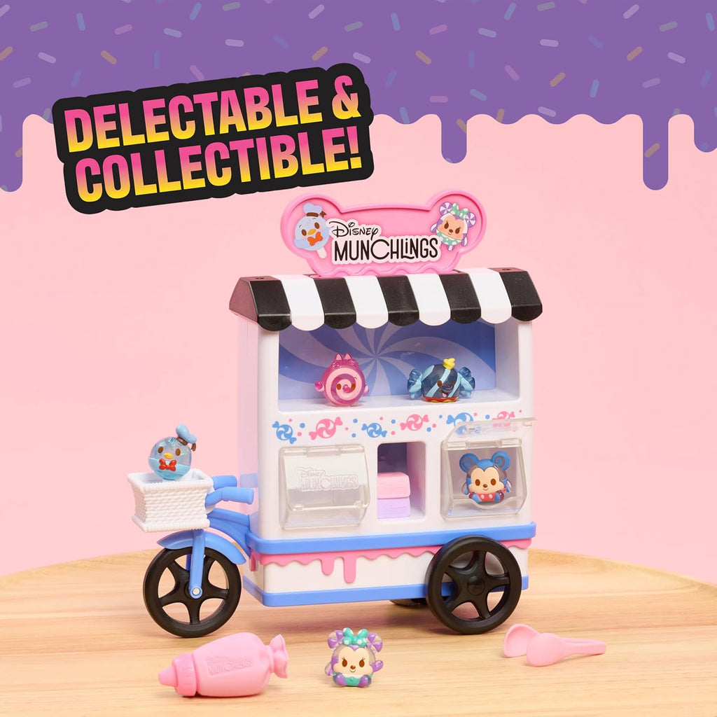 Disney Munchlings Candy Cart Playset with Lights 3+