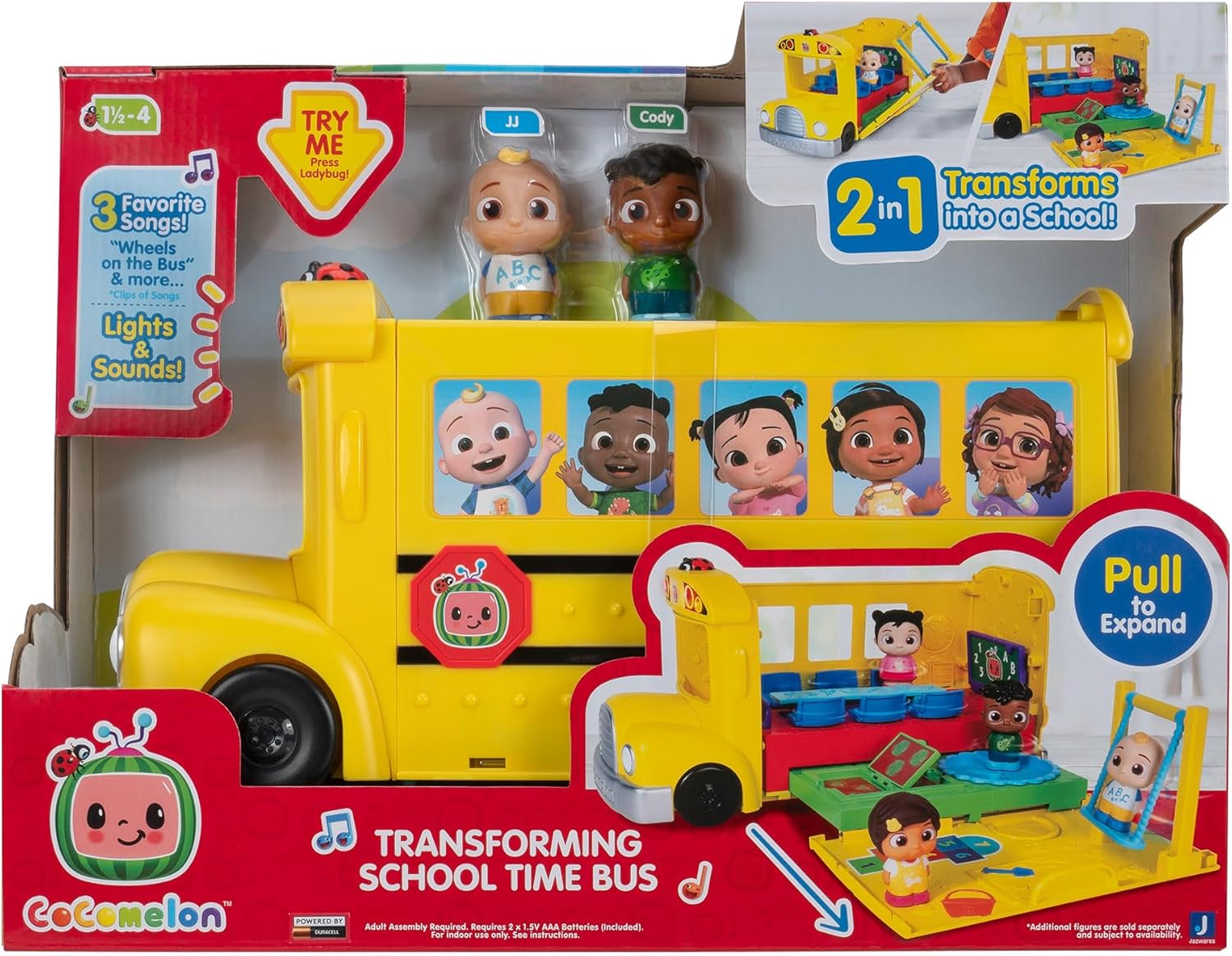 CoComelon Transforming School Time Bus 18m+