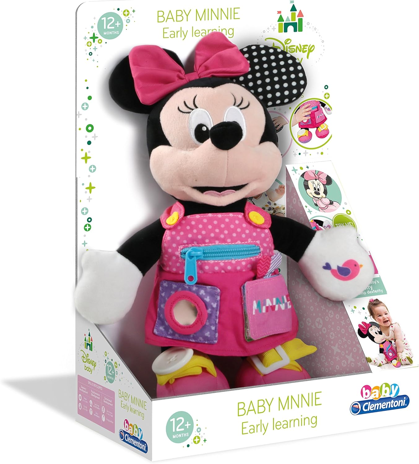 Disney Baby Mickey Minnie Sensory Plush Toy 12+ Months