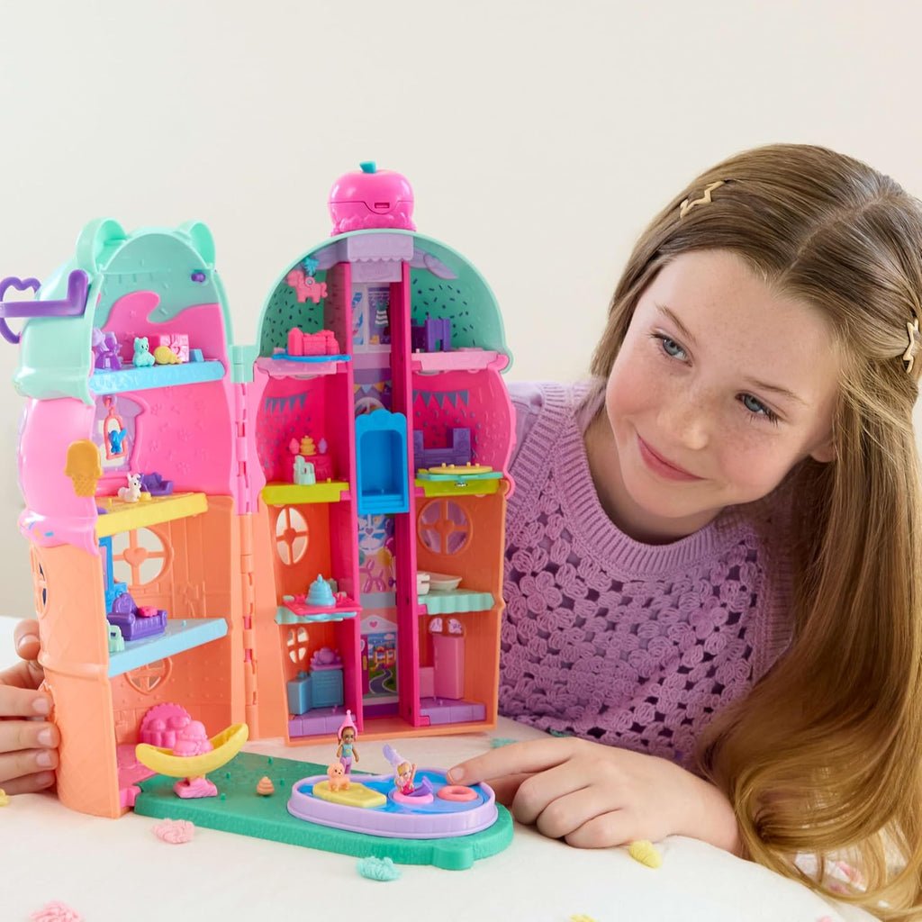 Polly Pocket Micro Dolls & Large Gelato House Playset