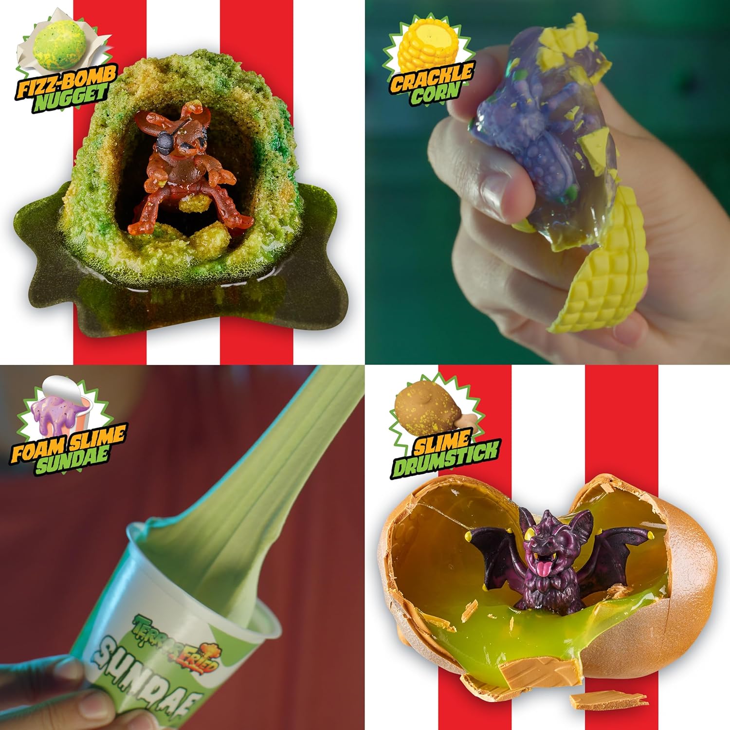 Terror Fried Gross Bucket, When Fast Food Goes Bad, Gross Collectables With Slime