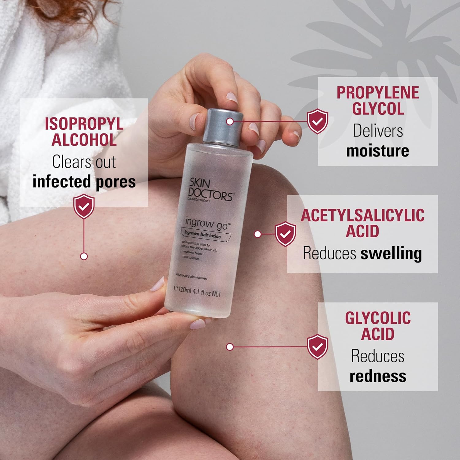 Skin Doctors Ingrow Go Lotion Ingrown Hair Treatment 120ml