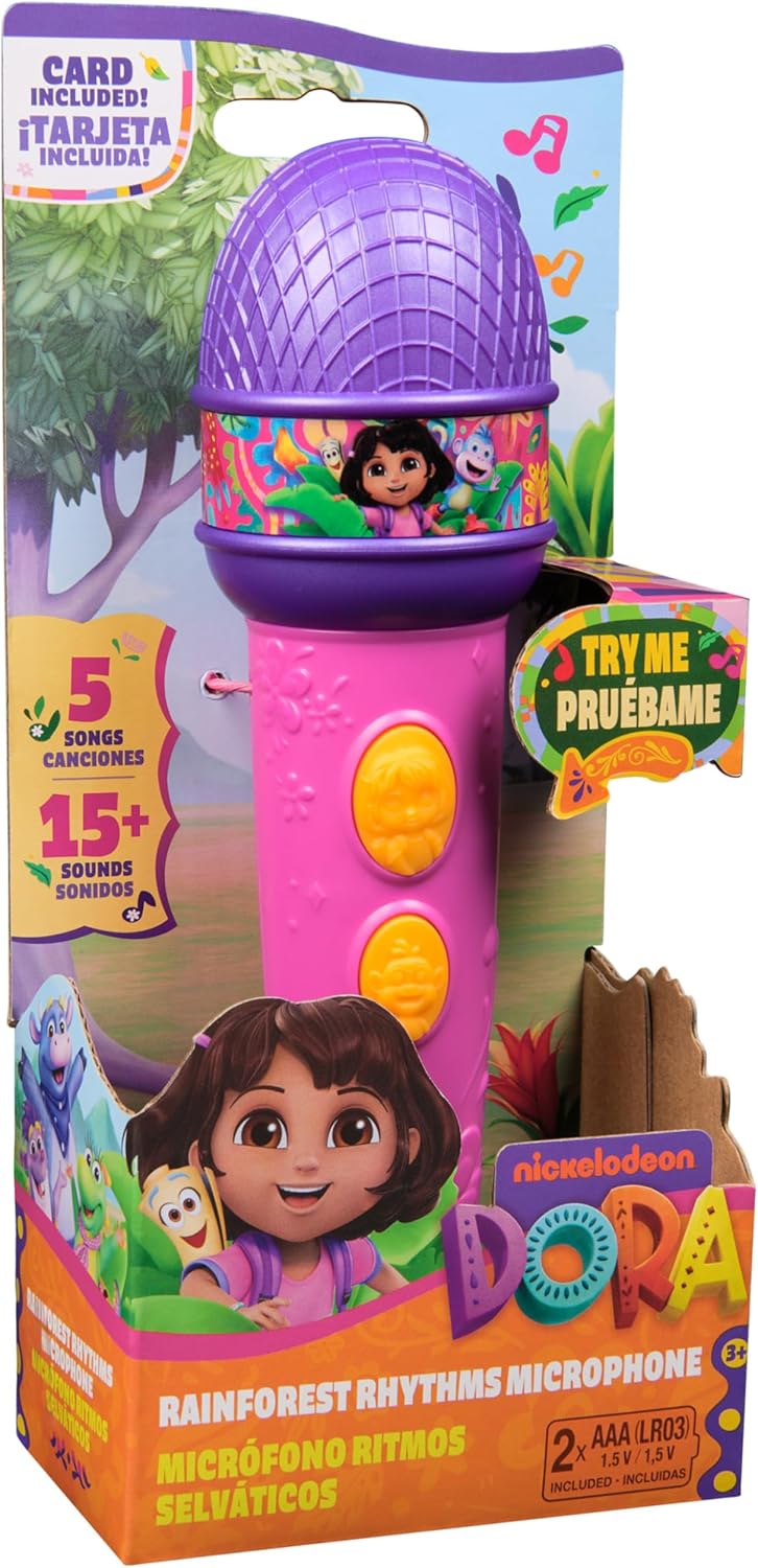 DORA, Rainforest Rhythms Microphone with Music 3+