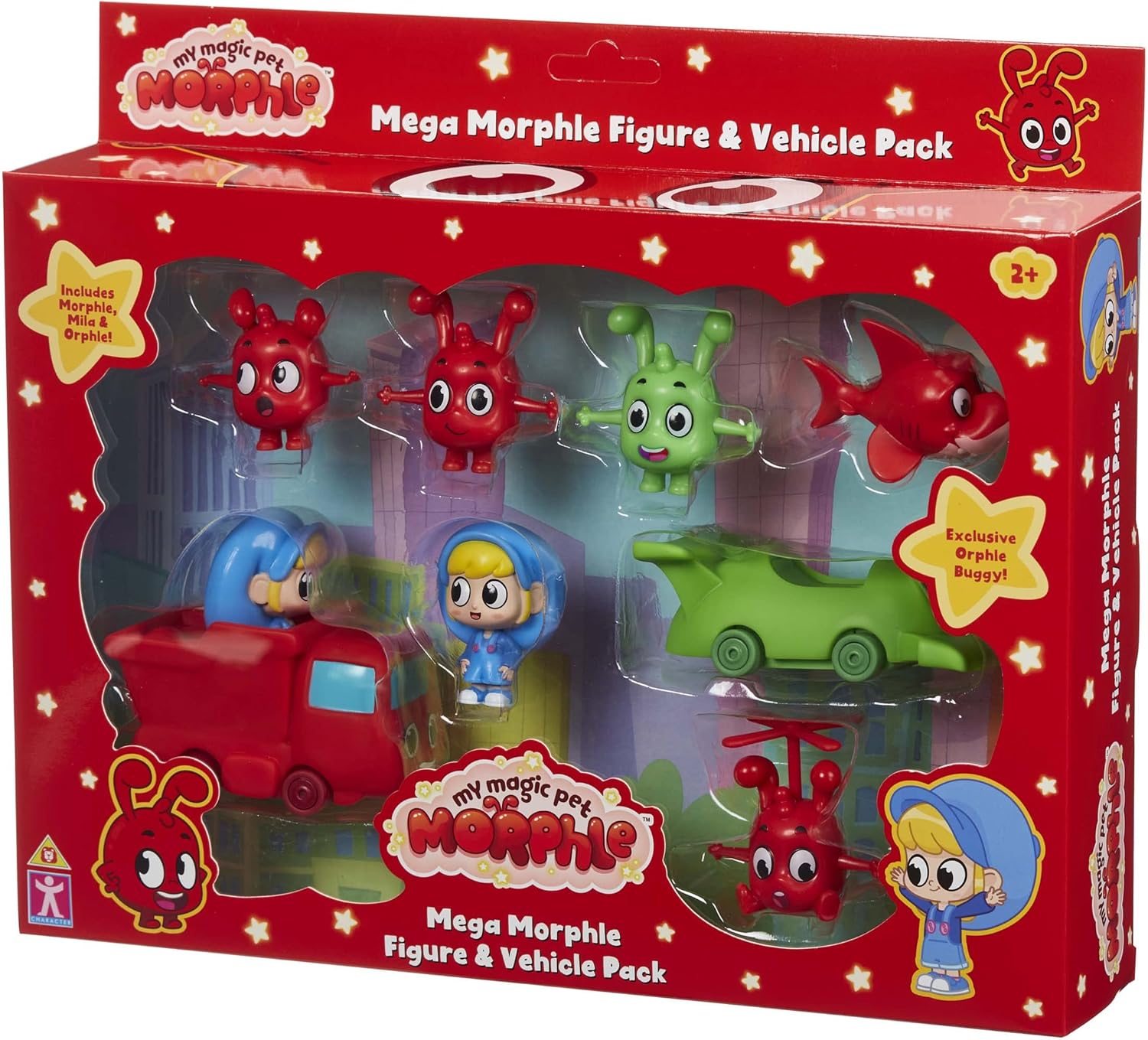 Mega Morphle Figure & Vehicle Pack 2+