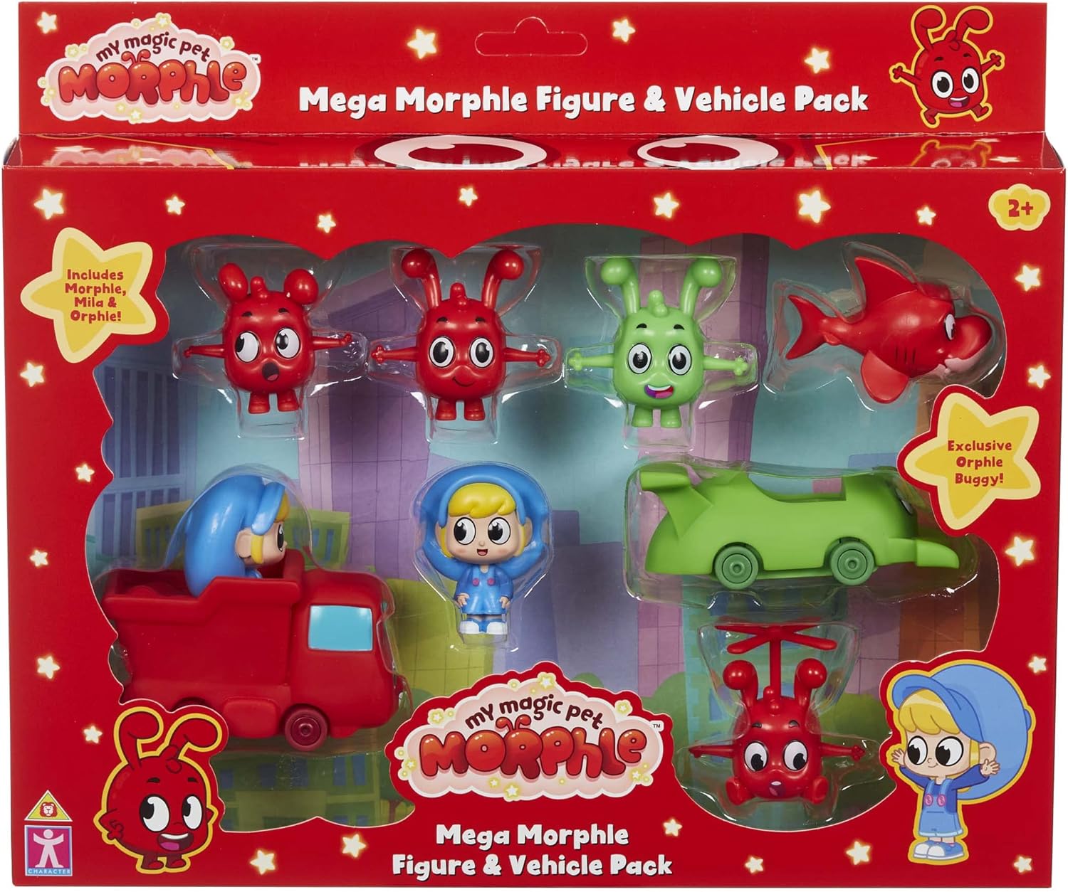 Mega Morphle Figure & Vehicle Pack 2+