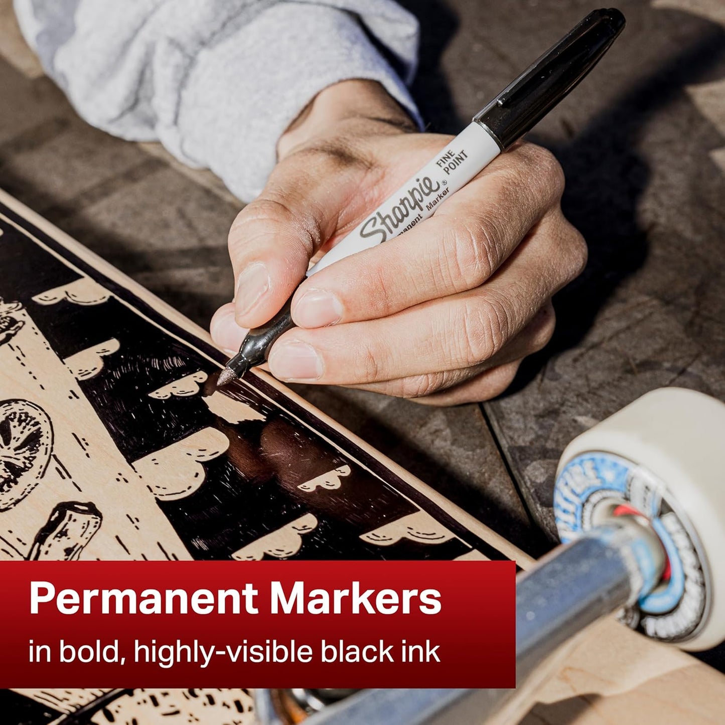 Sharpie Permanent Fine Point Markers 12 Pack - Black