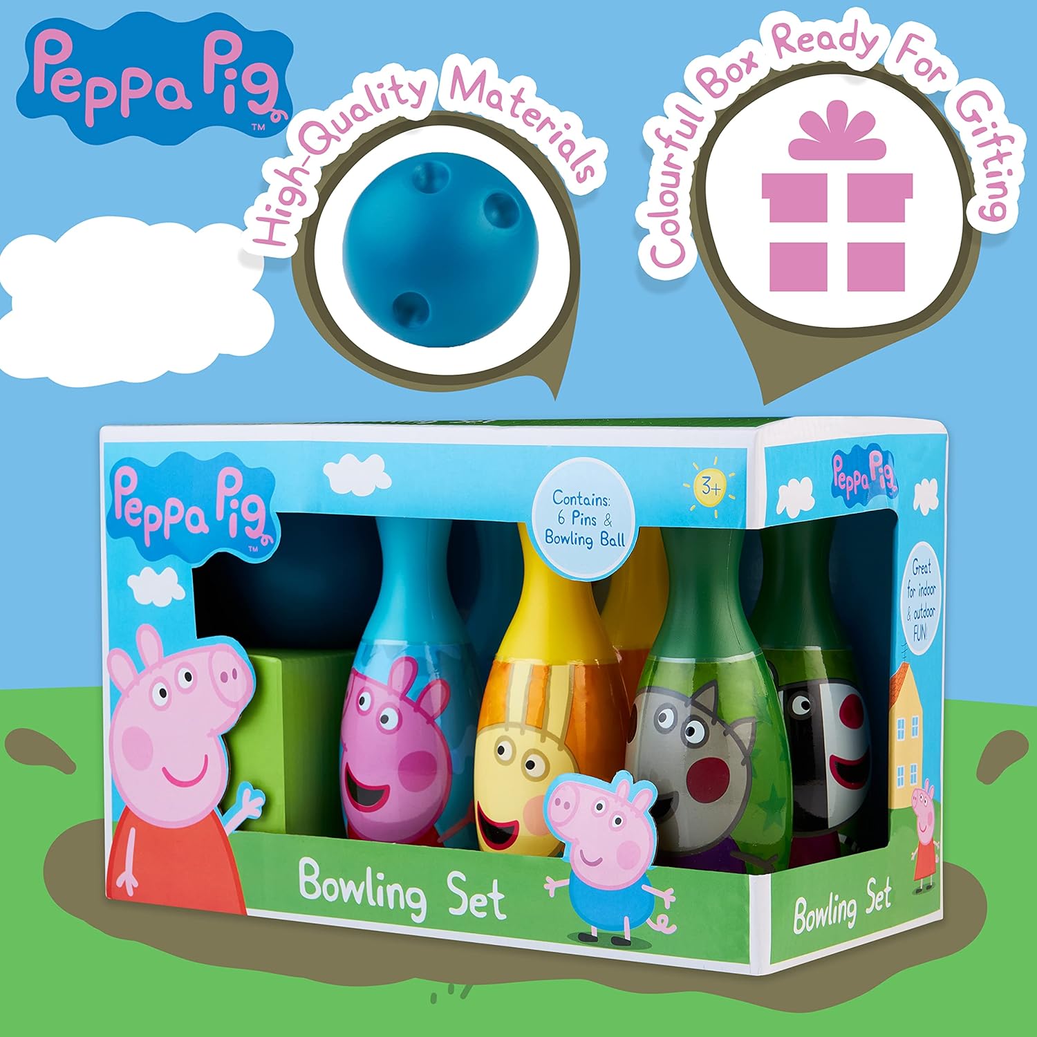 Peppa Pig Bowling Set 3+