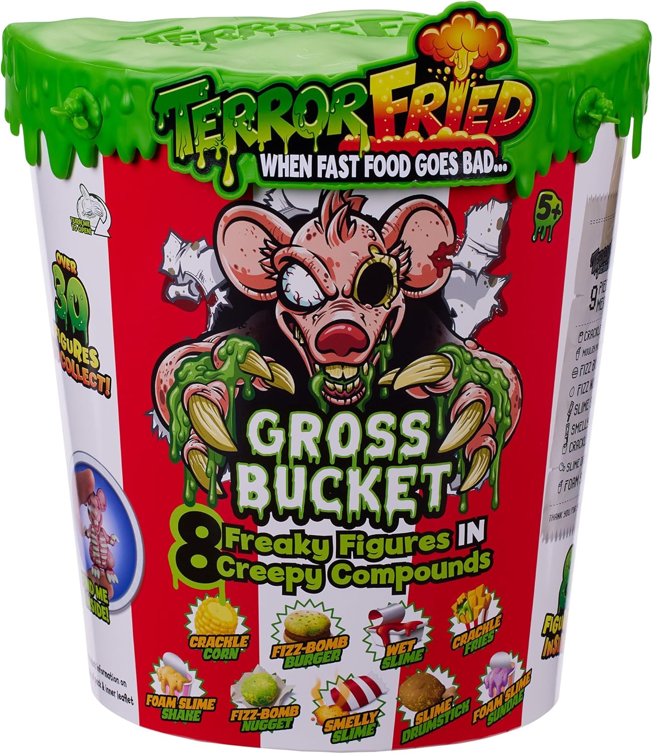 Terror Fried Gross Bucket, When Fast Food Goes Bad, Gross Collectables With Slime