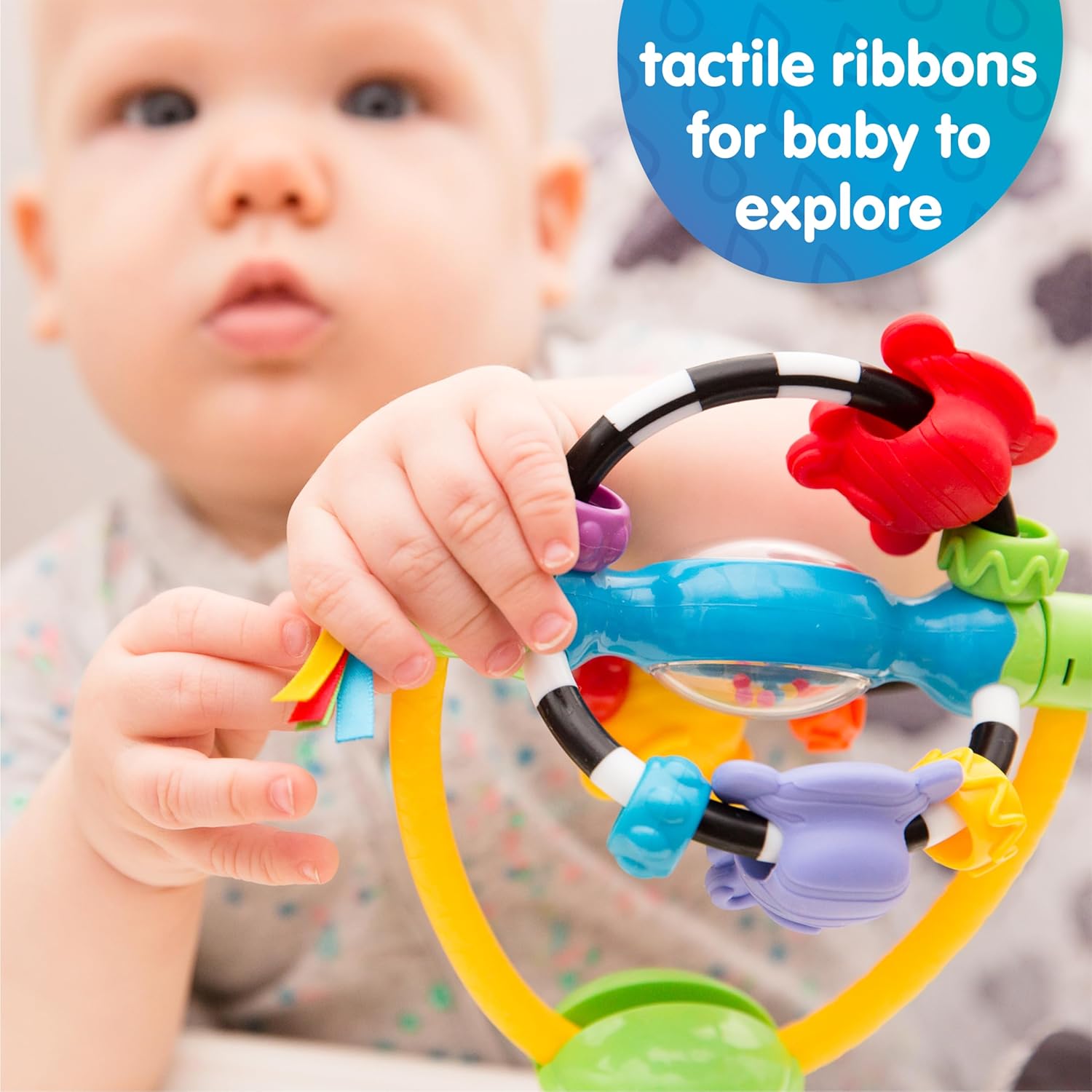 Playgro Baby High Chair Spinning Toy with Rattle and Suction Cup 6m+