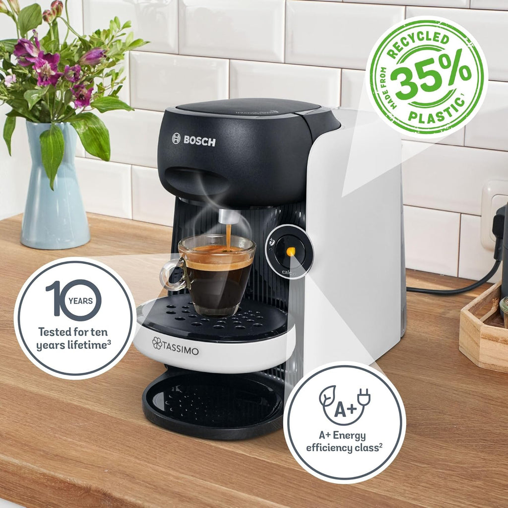 Tassimo by Bosch Finesse Friendly Pod Coffee Machine in Cream