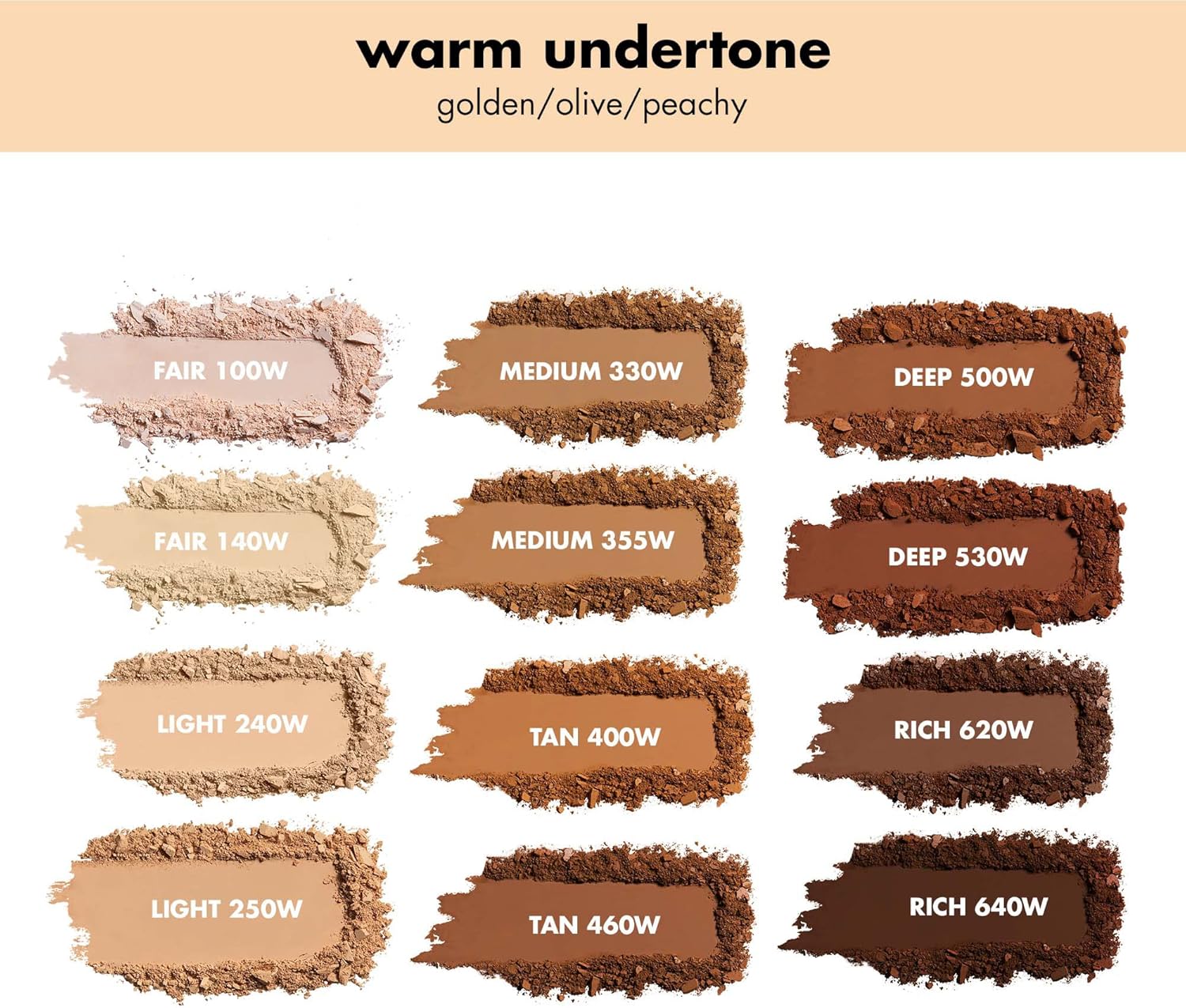 e.l.f. Camo Powder Foundation, Medium-to-Full Coverage Foundation, Rich 660