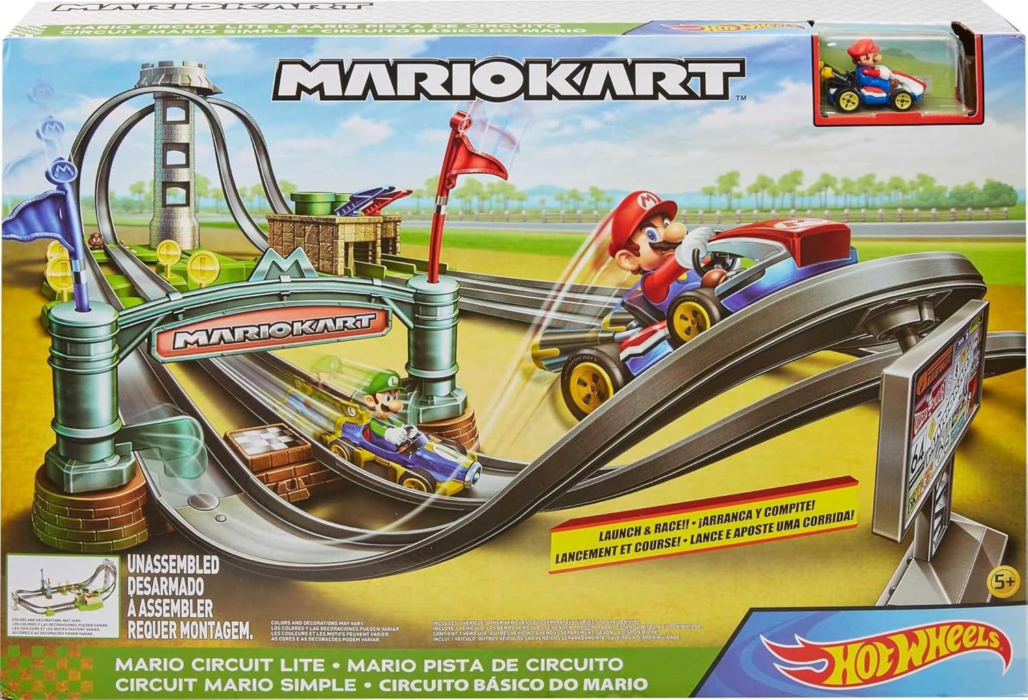 Hot Wheels Mariokart Mario Circuit Track Set