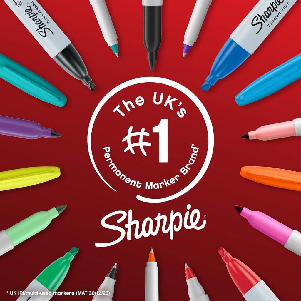 Sharpie Permanent Fine Markers Pens (12 Pack)