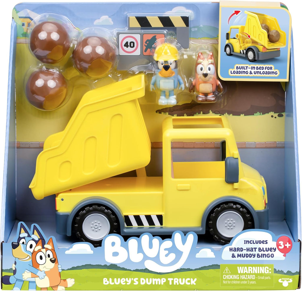 Bluey Dump Truck, With Load and Unload Feature