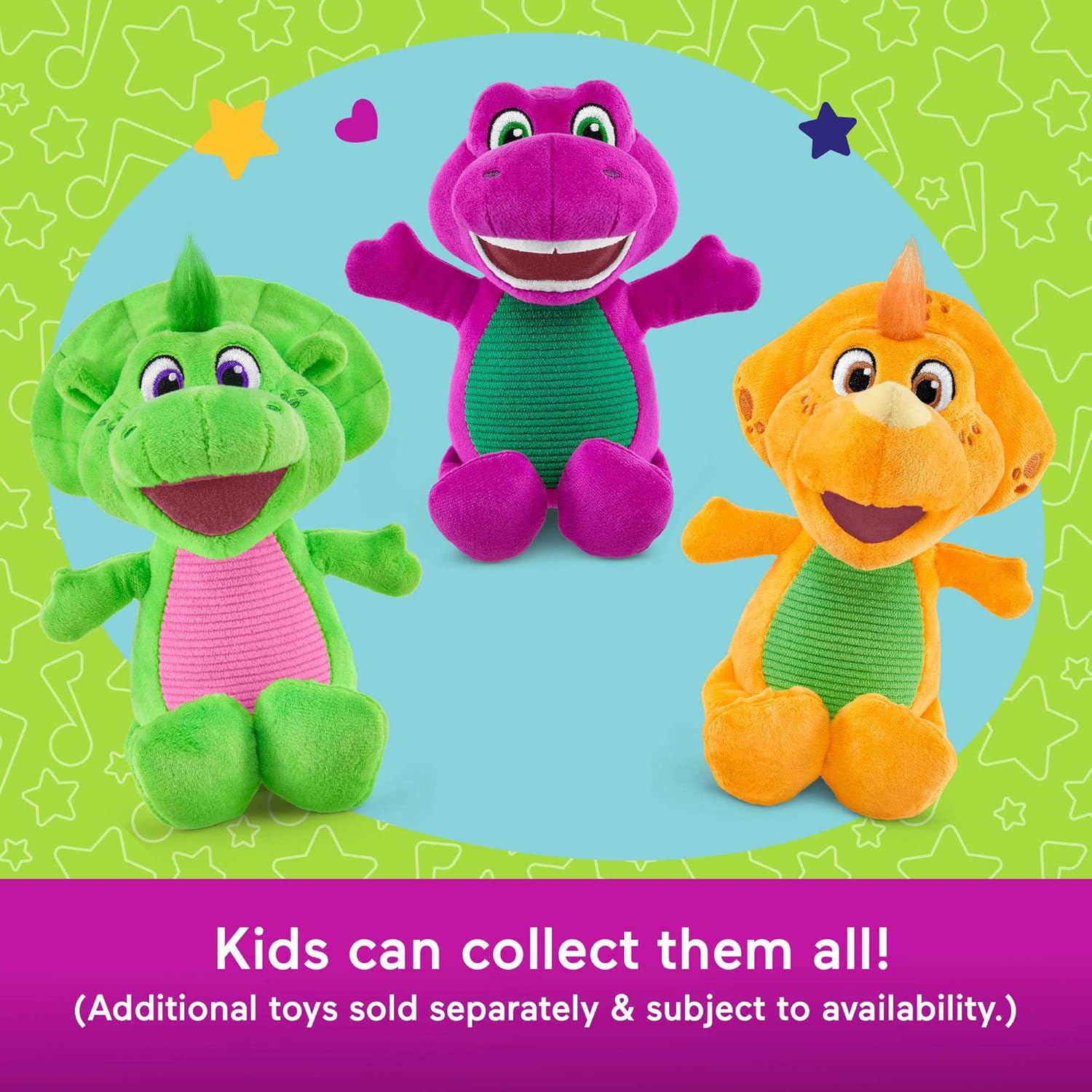 Barney Fisher-Price World Toddler Toy Plush 2+