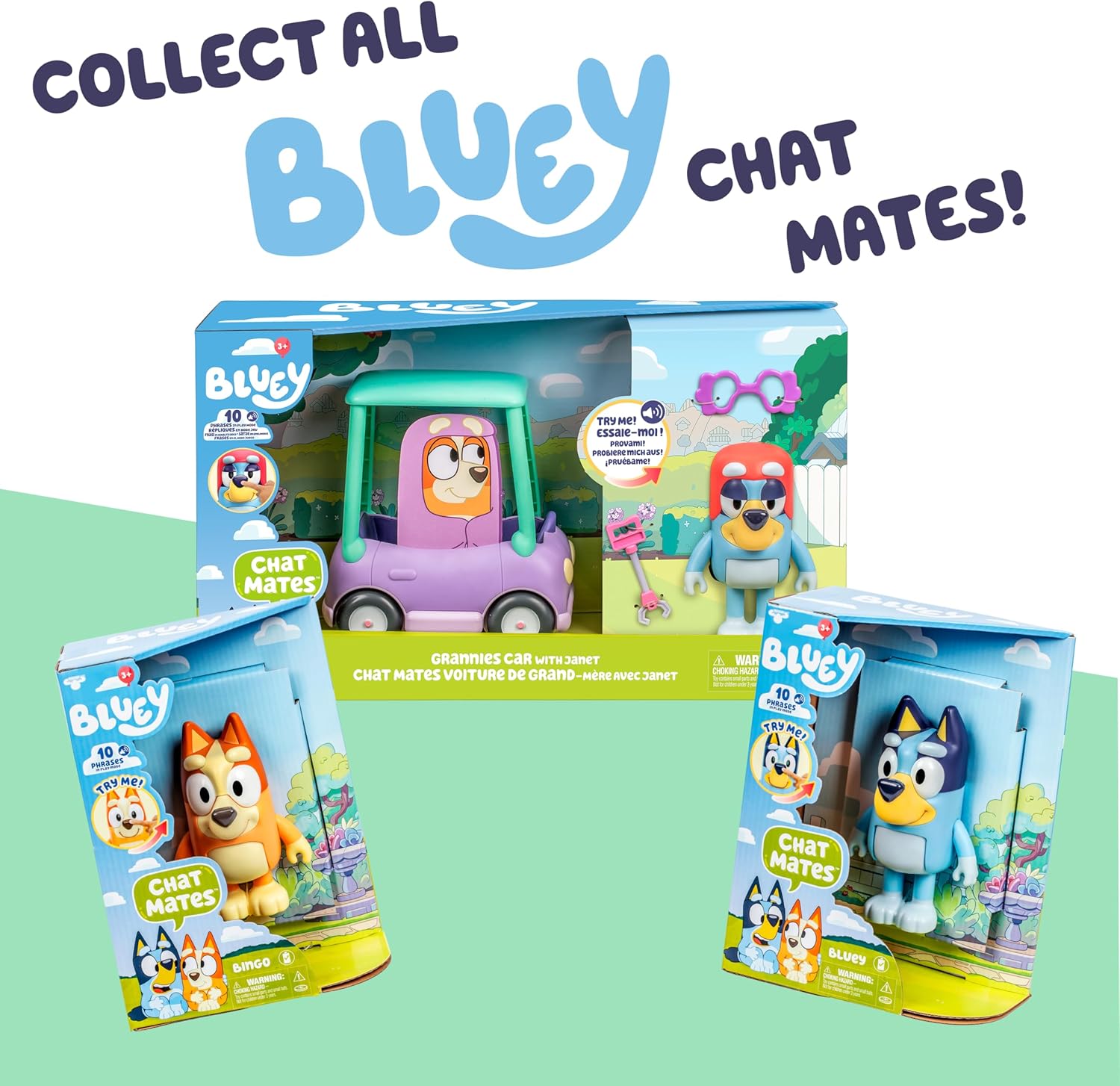 Bluey Chat Mates. Press Nose And Hear 10 Of Her phrases From The Show