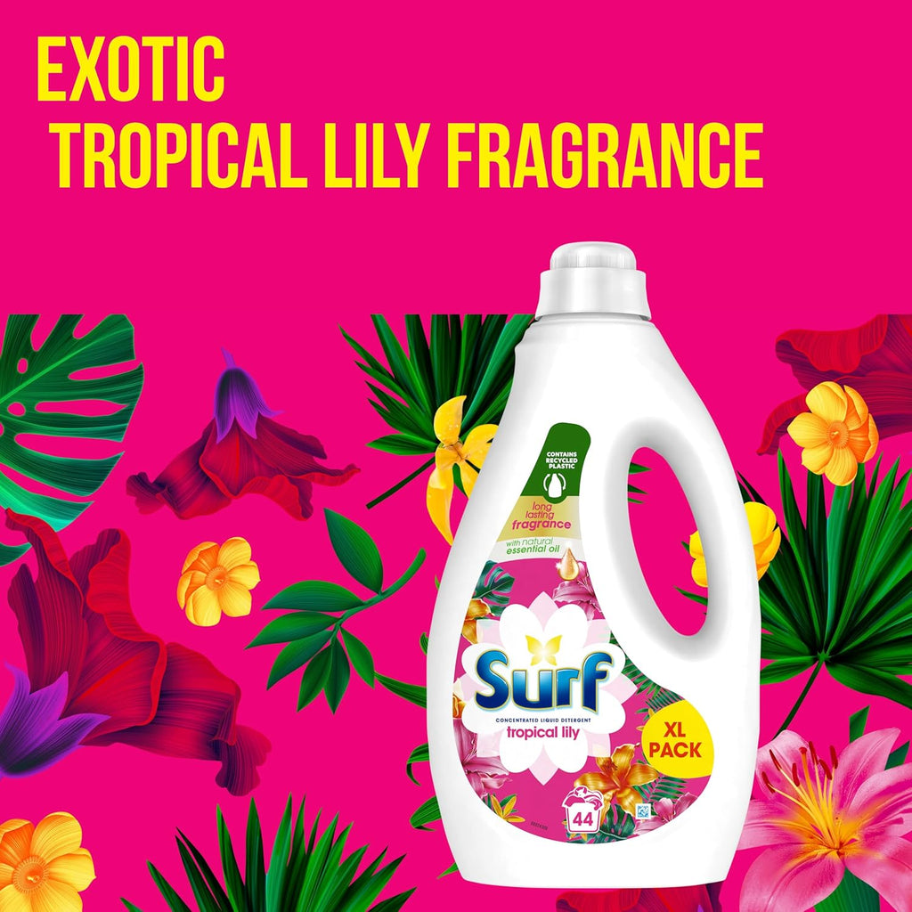 Surf Tropical Lily Liquid Detergent 44 Washes 1.188 L