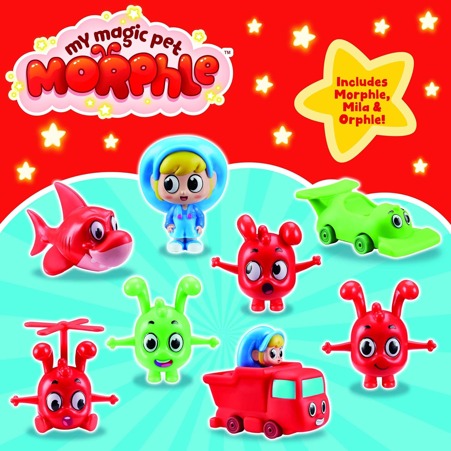 Mega Morphle Figure & Vehicle Pack 2+