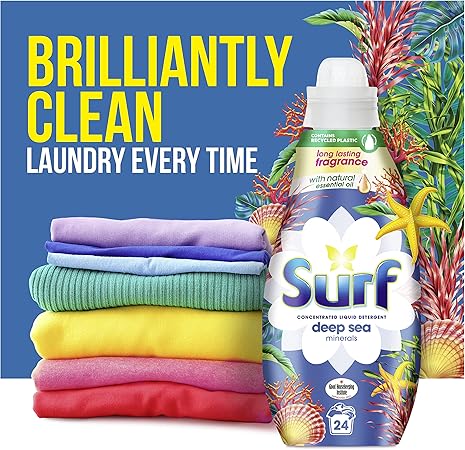 Surf Deep Sea Minerals Laundry Detergent 24 Washes 648ml (2 Pack)