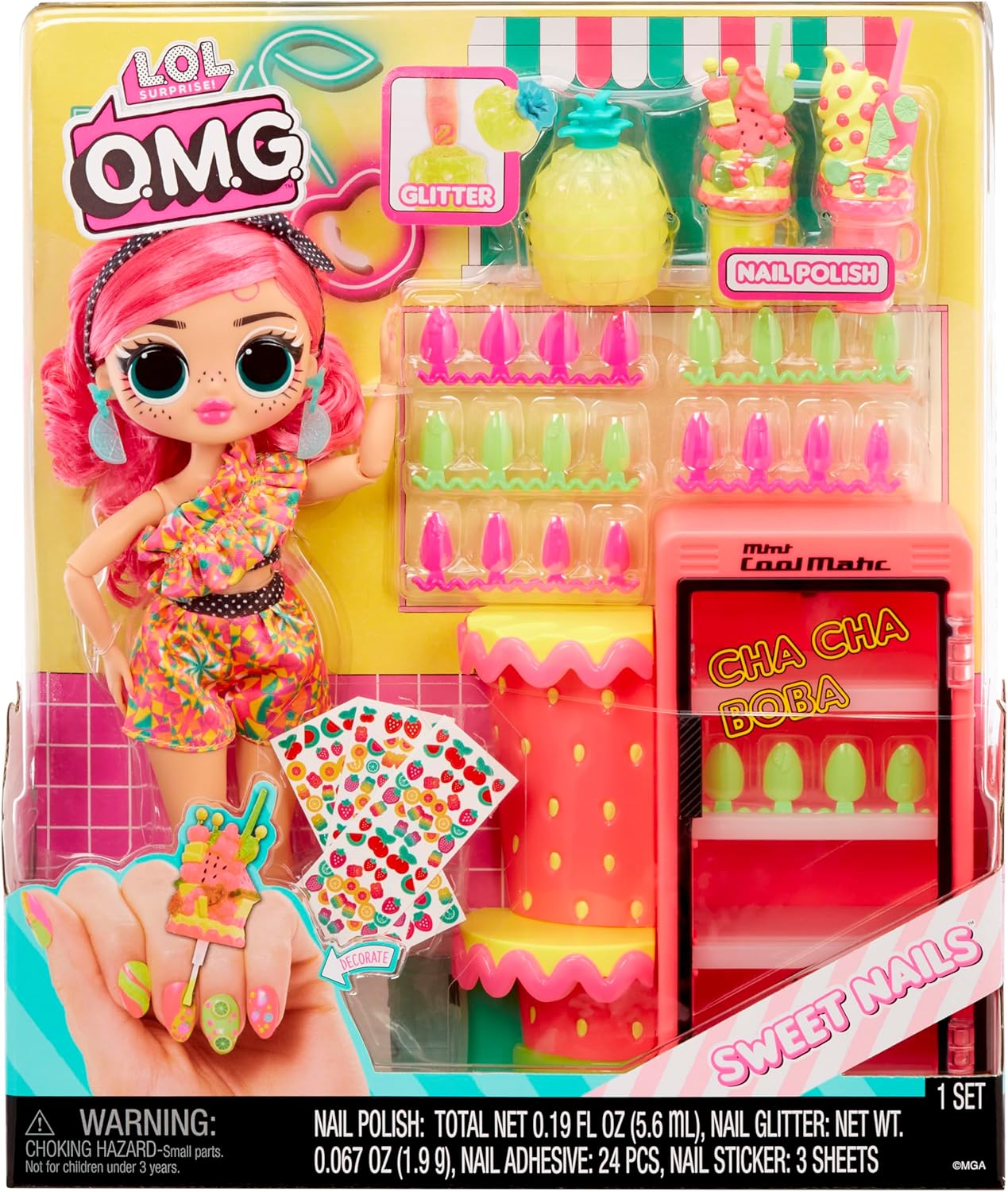 L.O.L. Surprise! OMG Sweet Nails – Pinky Pops Fruit Shop 4+