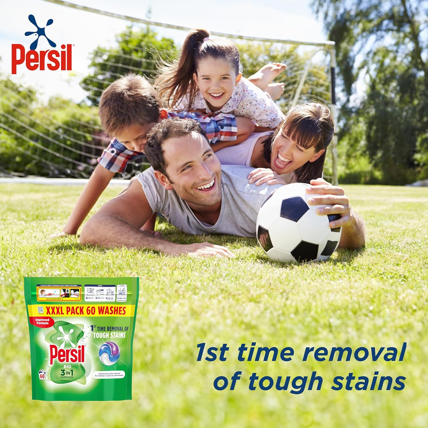 Persil Bio 3 in 1 Washing Capsules 60 Washes