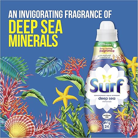 Surf Deep Sea Minerals Laundry Detergent 24 Washes 648ml (2 Pack)