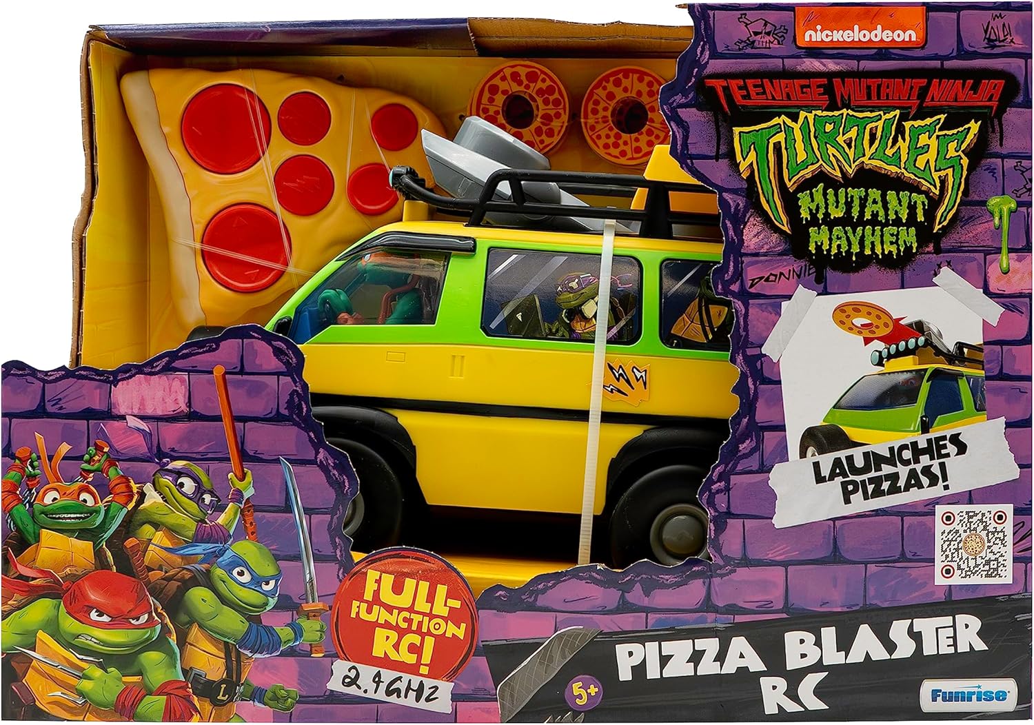 Teenage Mutant Ninja Turtles Pizza Blaster RC Vehicle 5+