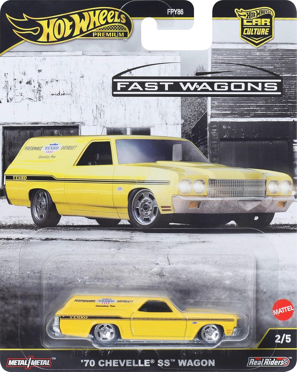 Hot Wheels Car Culture: Fast Wagons 2/5 - '70 Chevelle SS Wagon JBK67
